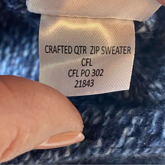 Mountain Khakis Crafted Quarter Zip Sweater Blue Size Large - Picture 5 of 11